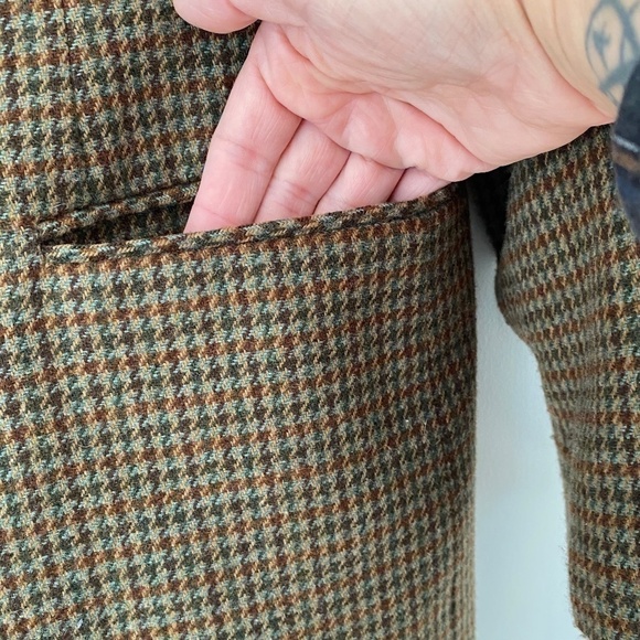 Alia Petites houndstooth wool blend lined jacket size 14P excellent condition - Picture 8 of 12